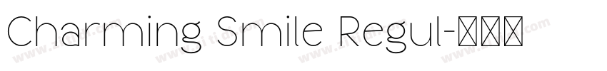 Charming Smile Regul字体转换